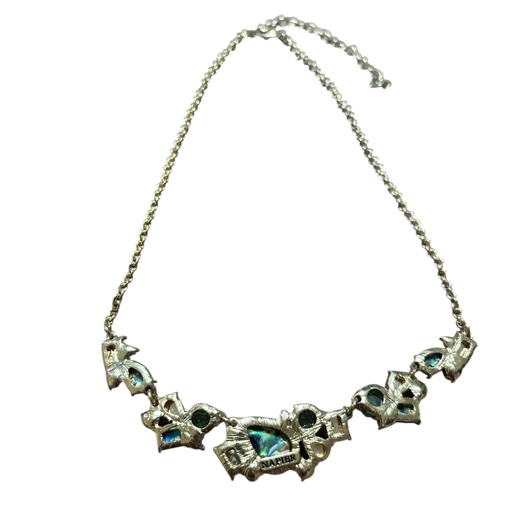 Napier Multicolor Crystal Statement Necklace - image 4